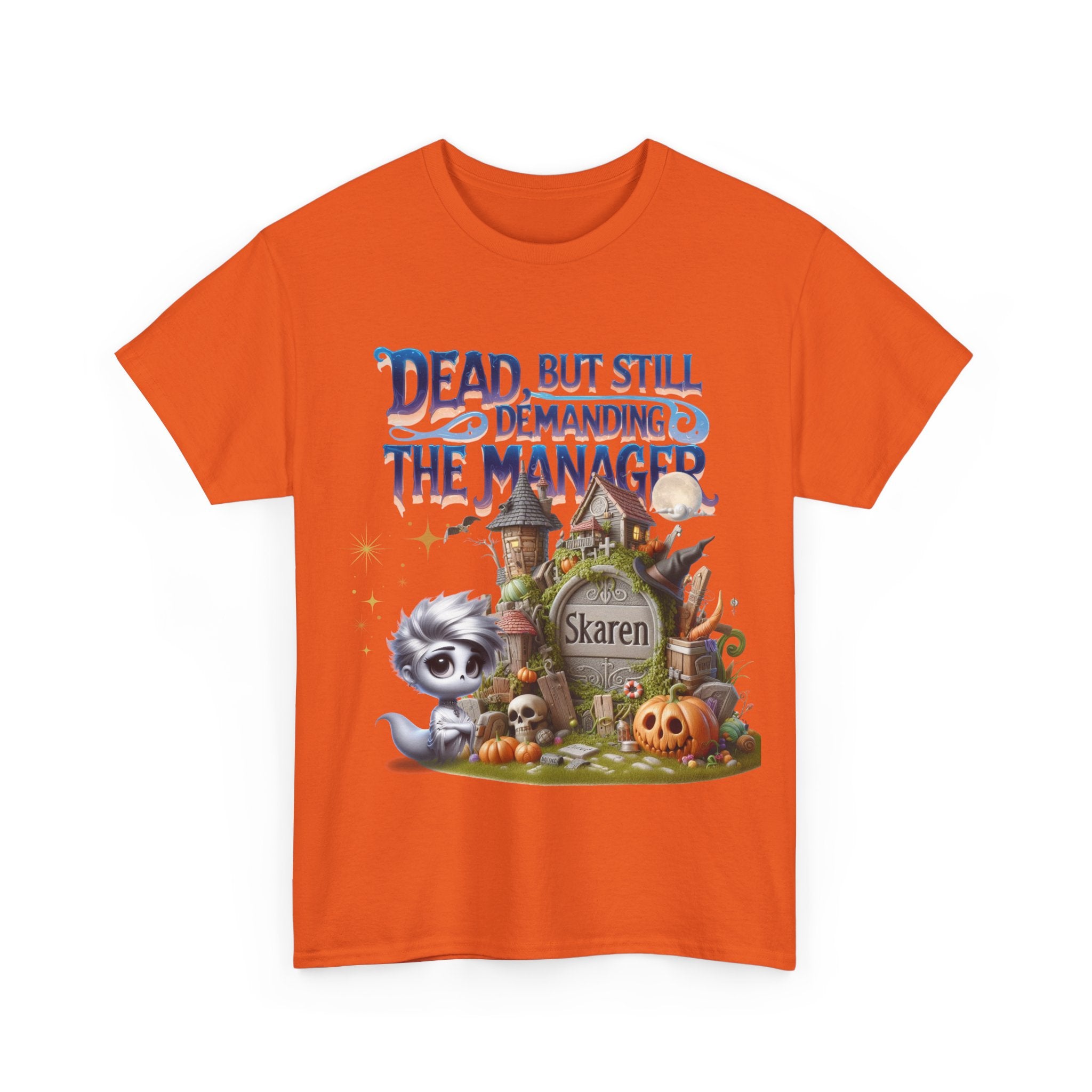 Halloween Demand Manager Tee - Funny Unisex Cotton Shirt, Gift for Karen Lovers, Spooky Season Apparel, Party T-Shirt, Humor Top
