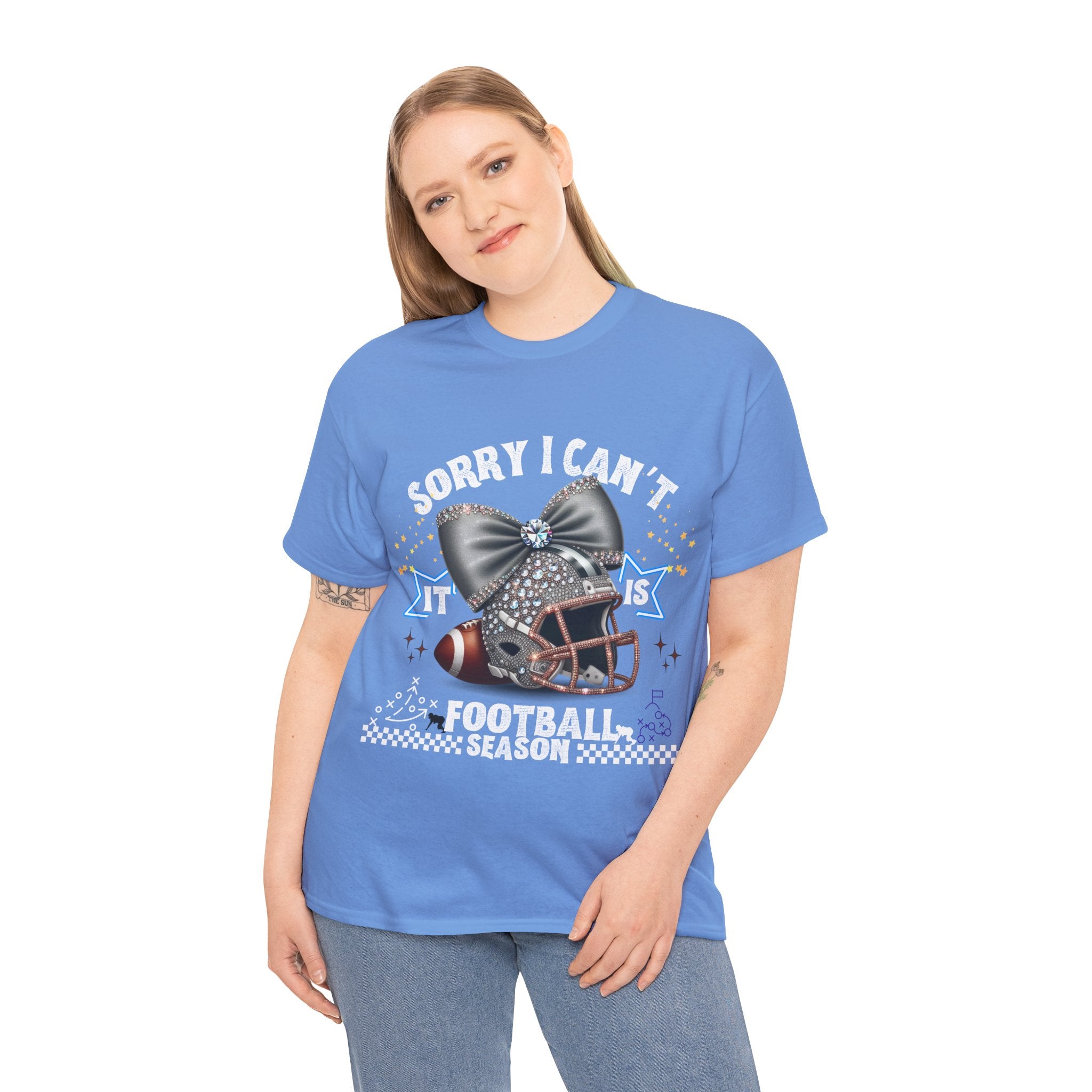 Football Season Bling Tee, Funny Football T-Shirt, Fall Sports Shirt, Unisex Graphic Tee, Gift for Sports Fans
