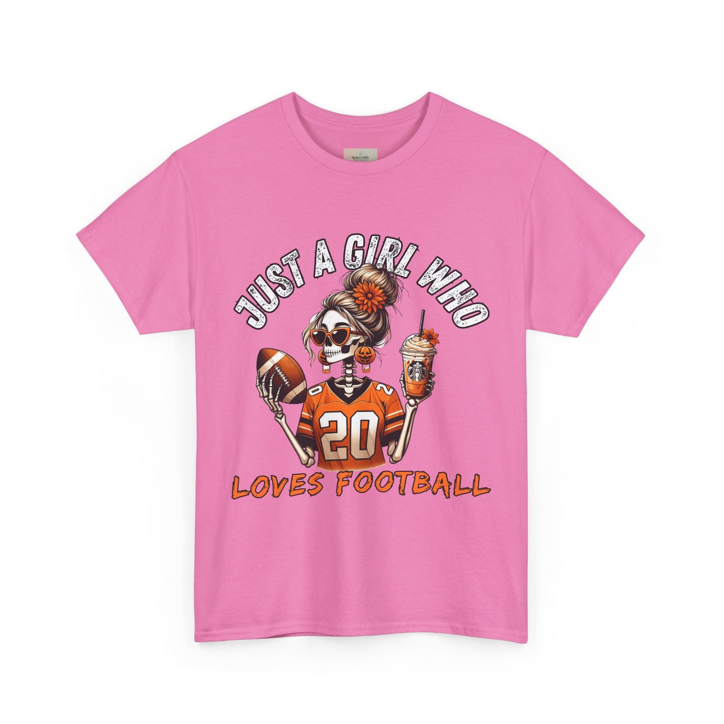 Just a Girl Who Loves Football Unisex Tee, Casual Sports T-Shirt, Football Fan Gift, Game Day Apparel, Fall Sports Top
