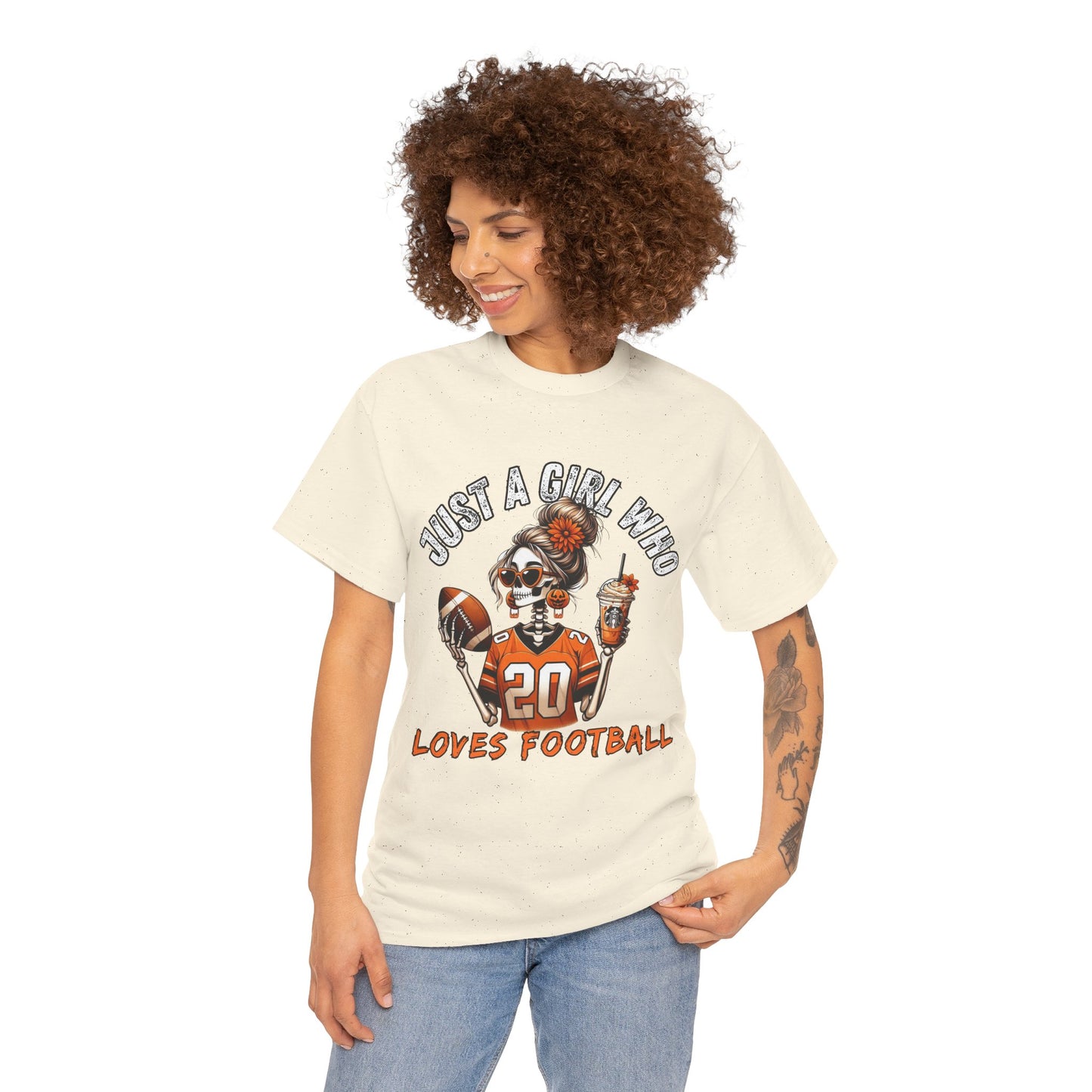 Just a Girl Who Loves Football Unisex Tee, Casual Sports T-Shirt, Football Fan Gift, Game Day Apparel, Fall Sports Top