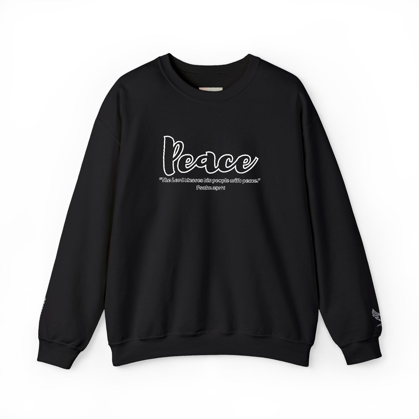 Peaceful Psalm Sweatshirt – Christian Crewneck for Spiritual Growth, Faith-Inspired Unisex Pullover, Cozy Inspirational Apparel, Gift for Believers
