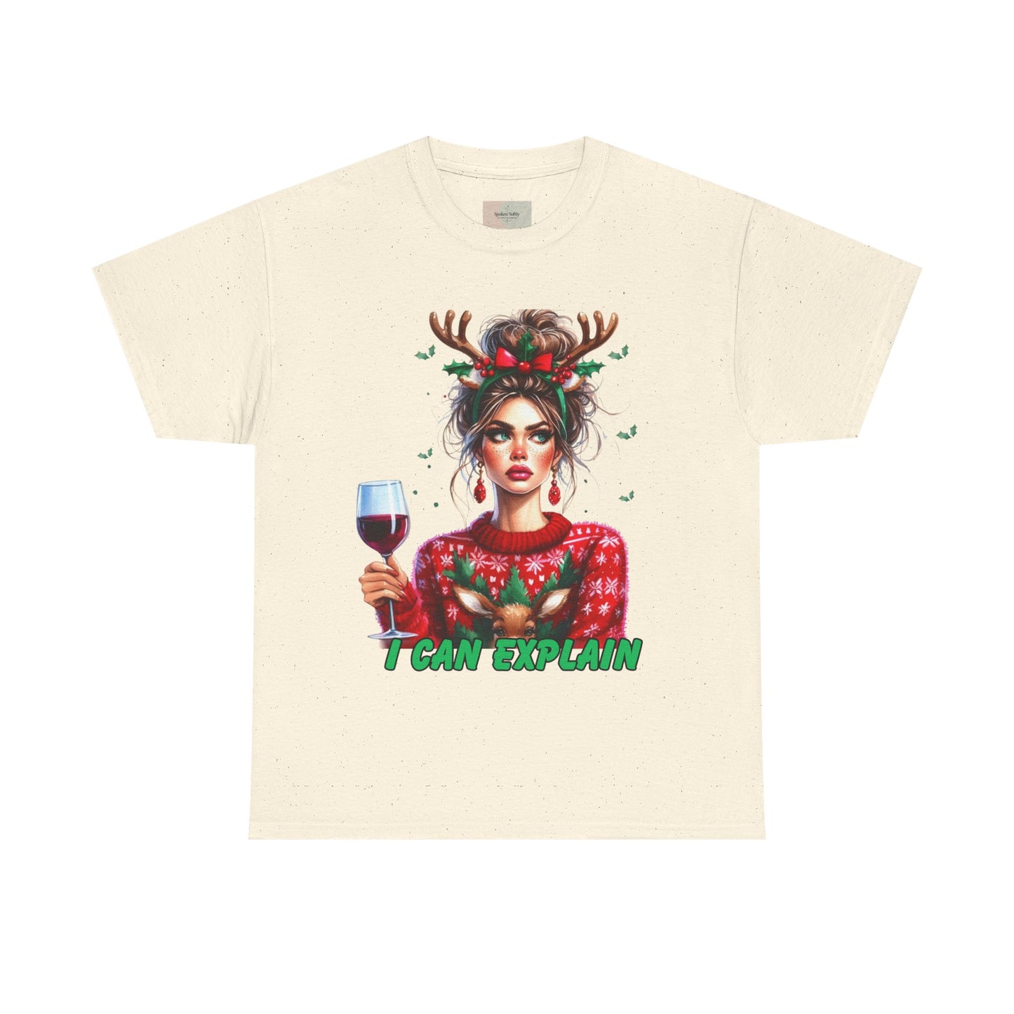 Festive Christmas Tee, I Can Explain Seasonal Top, Holiday Apparel, Unisex Holiday Shirt, Funny Christmas Outfit