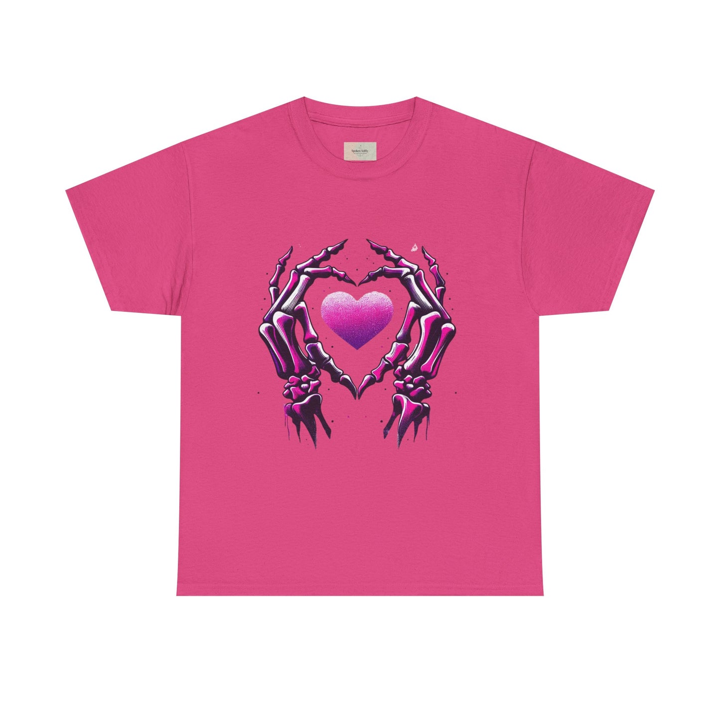 Skeleton Hands Heart Unisex Tee | Halloween Shirt, Gift for Gothic Lovers, Alternative Fashion, Casual Wear, Unique Graphic Tee