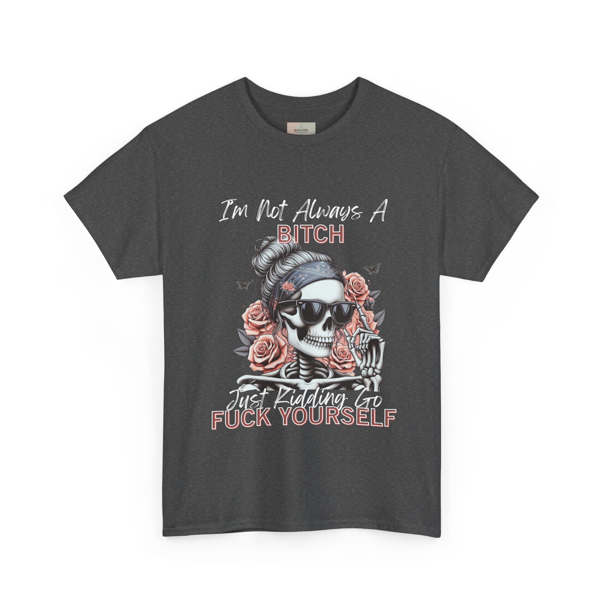 Edgy Graphic Tee, Funny Skull Shirt, Unisex Cotton T-Shirt, Gift for Her, Halloween Shirt, Alternative Fashion