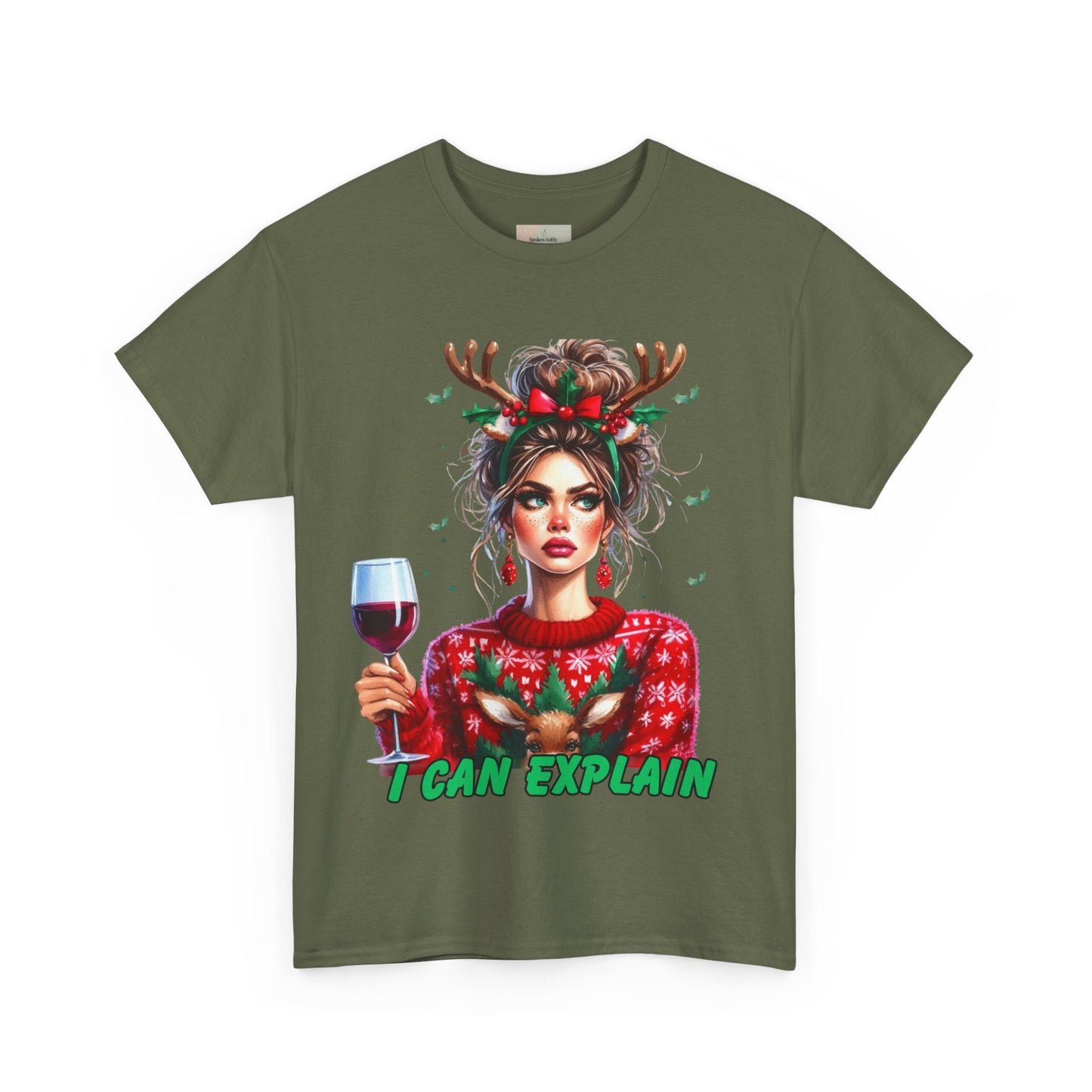 Festive Christmas Tee, I Can Explain Seasonal Top, Holiday Apparel, Unisex Holiday Shirt, Funny Christmas Outfit