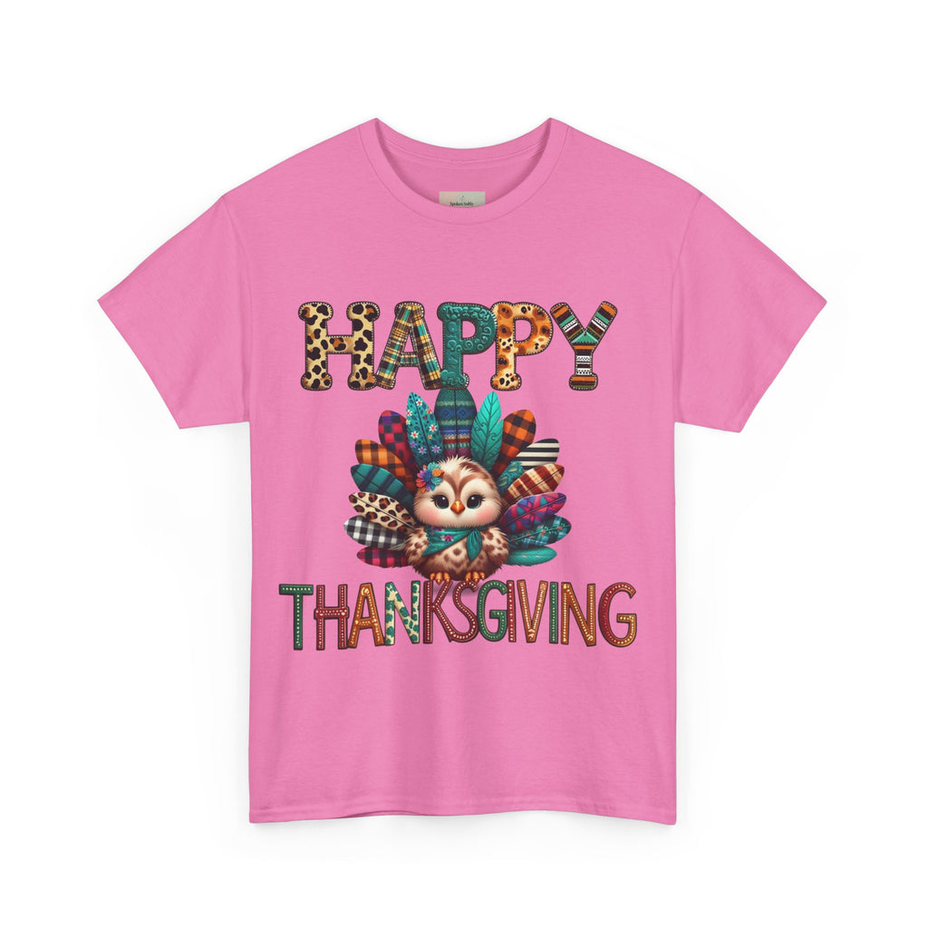 Thanksgiving Turkey T-Shirt, Unisex Heavy Cotton Tee for Fall, Family Gatherings, Holiday Celebrations, Cute Graphic Tee, Turkey Day Shirt