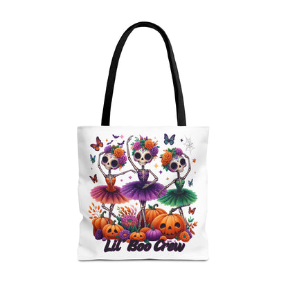 Halloween-Themed Tote Bag, Customizable Lil Boo Crew Halloween Tote, Spooky Gift Idea, Seasonal Shopping Bag, Fall Festival Accessory