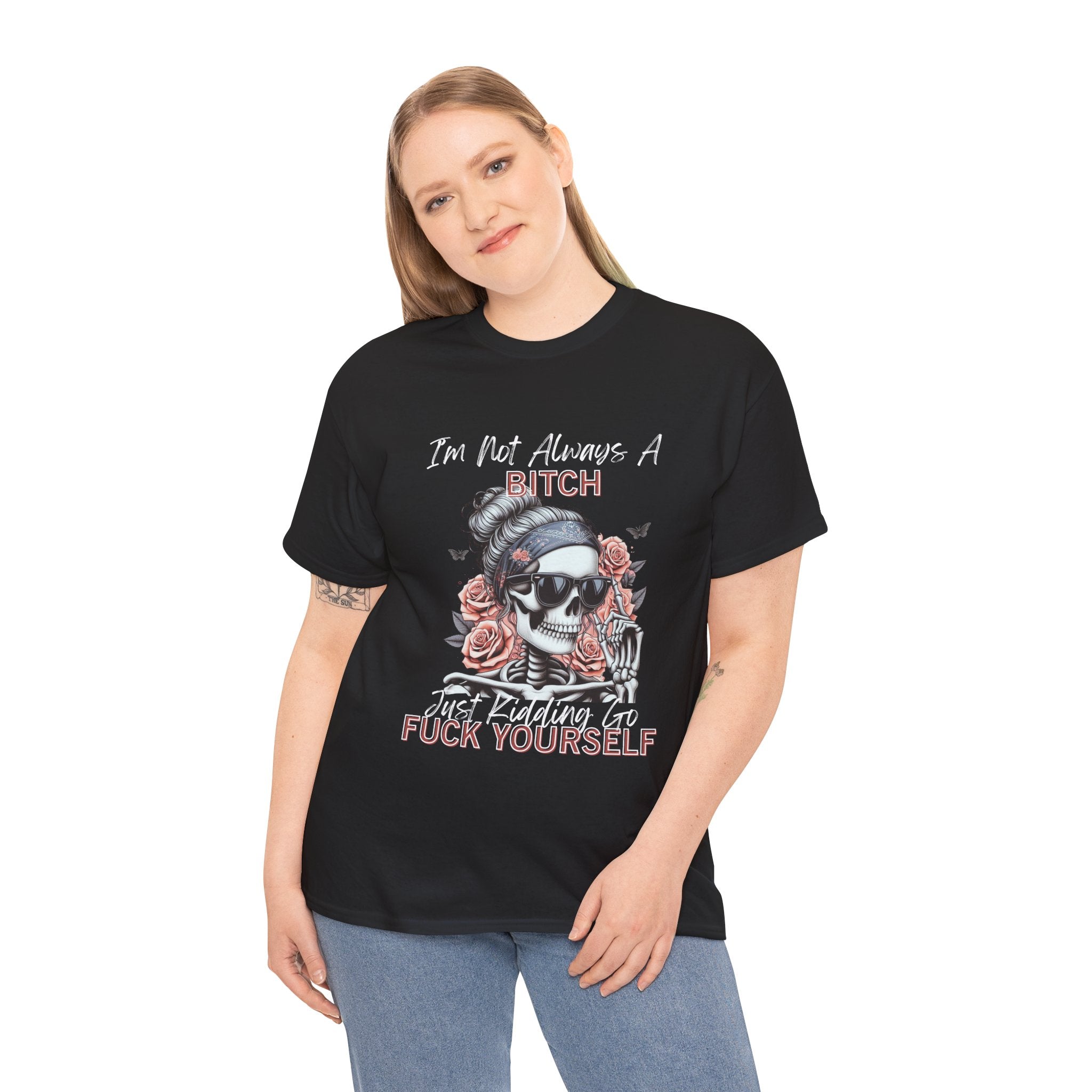 Edgy Graphic Tee, Funny Skull Shirt, Unisex Cotton T-Shirt, Gift for Her, Halloween Shirt, Alternative Fashion