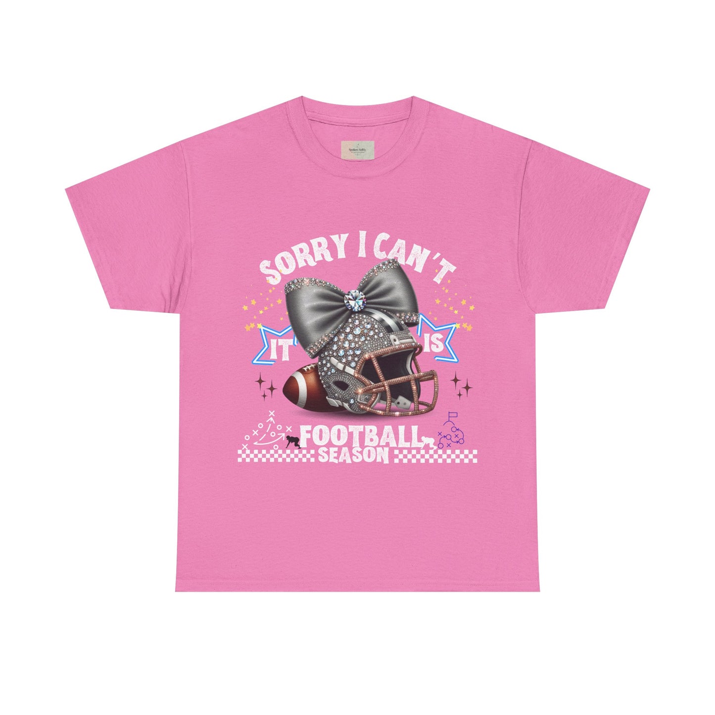 Football Season Bling Tee, Funny Football T-Shirt, Fall Sports Shirt, Unisex Graphic Tee, Gift for Sports Fans