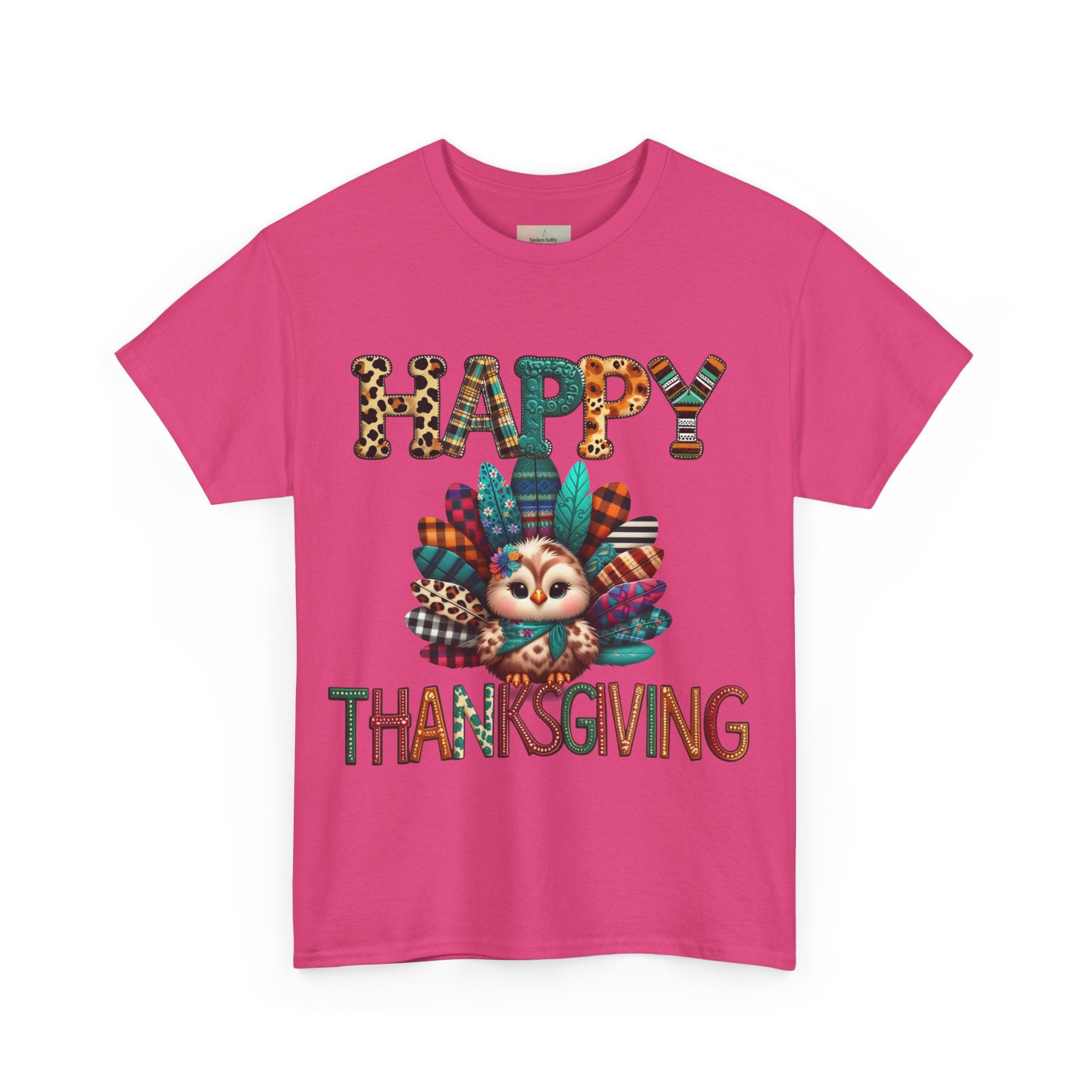 Thanksgiving Turkey T-Shirt, Unisex Heavy Cotton Tee for Fall, Family Gatherings, Holiday Celebrations, Cute Graphic Tee, Turkey Day Shirt