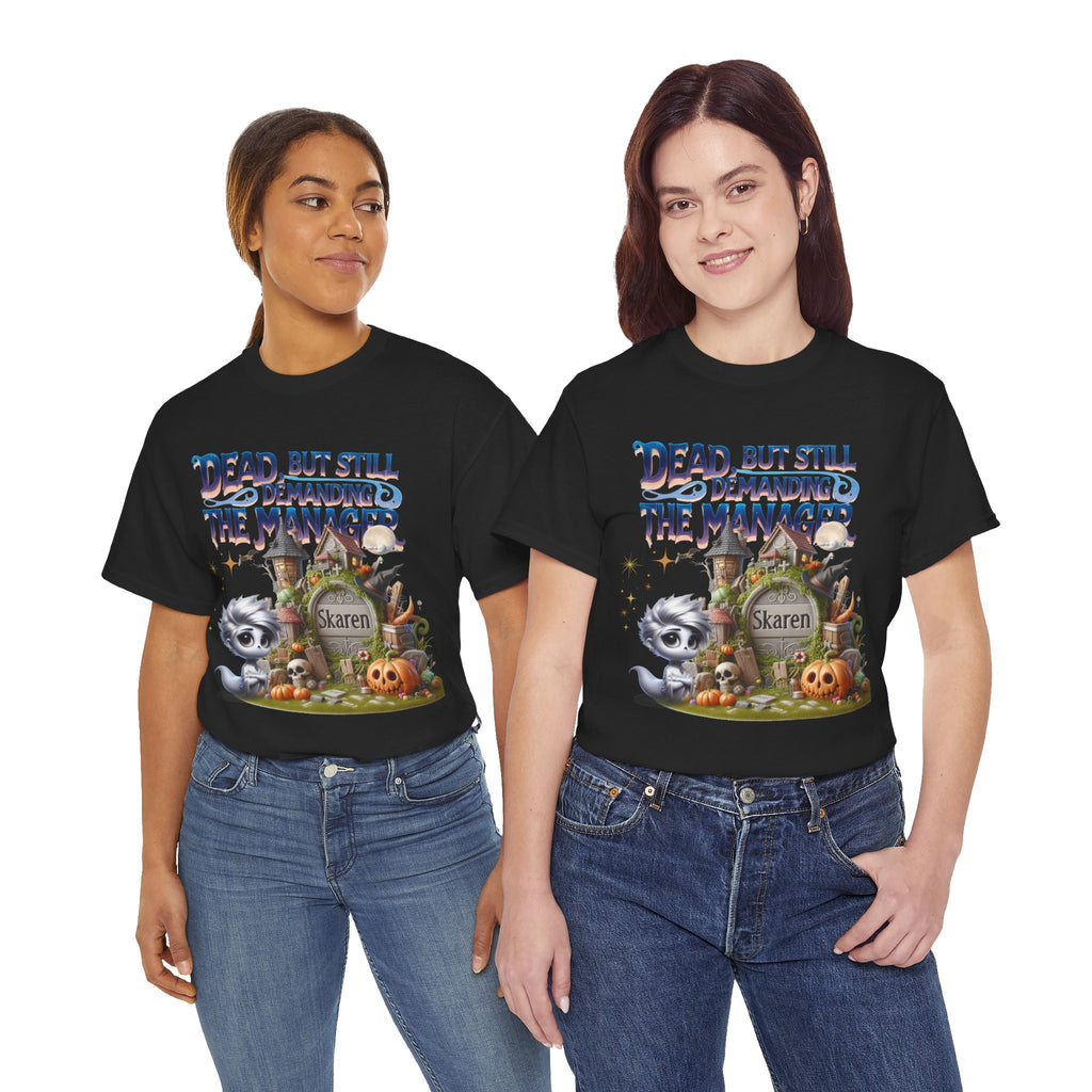 Halloween Demand Manager Tee - Funny Unisex Cotton Shirt, Gift for Karen Lovers, Spooky Season Apparel, Party T-Shirt, Humor Top
