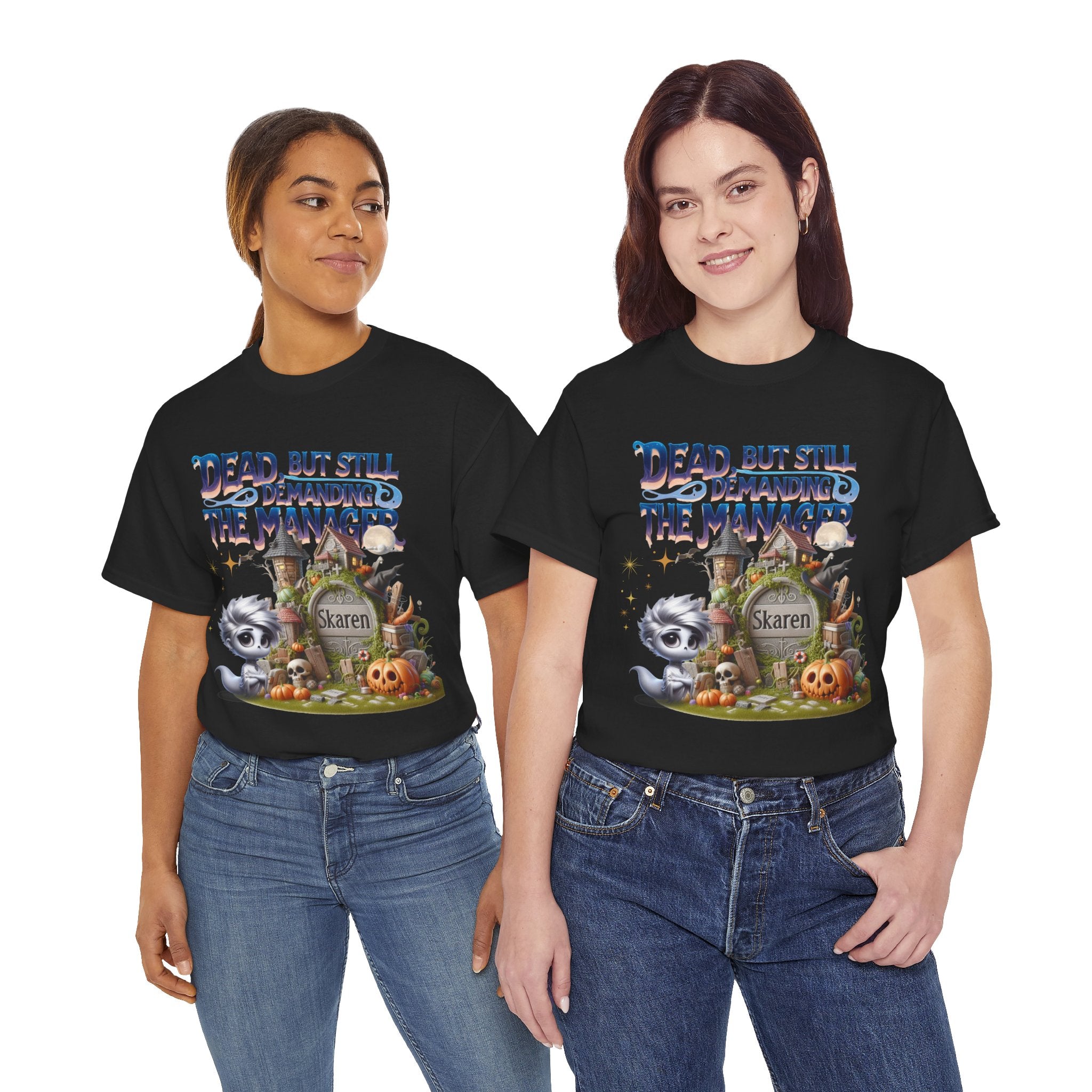 Halloween Demand Manager Tee - Funny Unisex Cotton Shirt, Gift for Karen Lovers, Spooky Season Apparel, Party T-Shirt, Humor Top