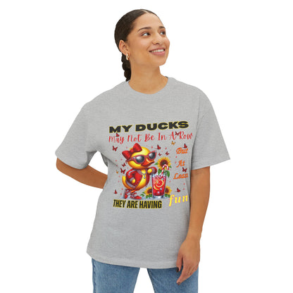Fun Ducks Graphic Tee - Oversized Tee for Summer Vibes, Gift for Duck Lovers, Beach Days, Casual Wear, Unique Gift Idea