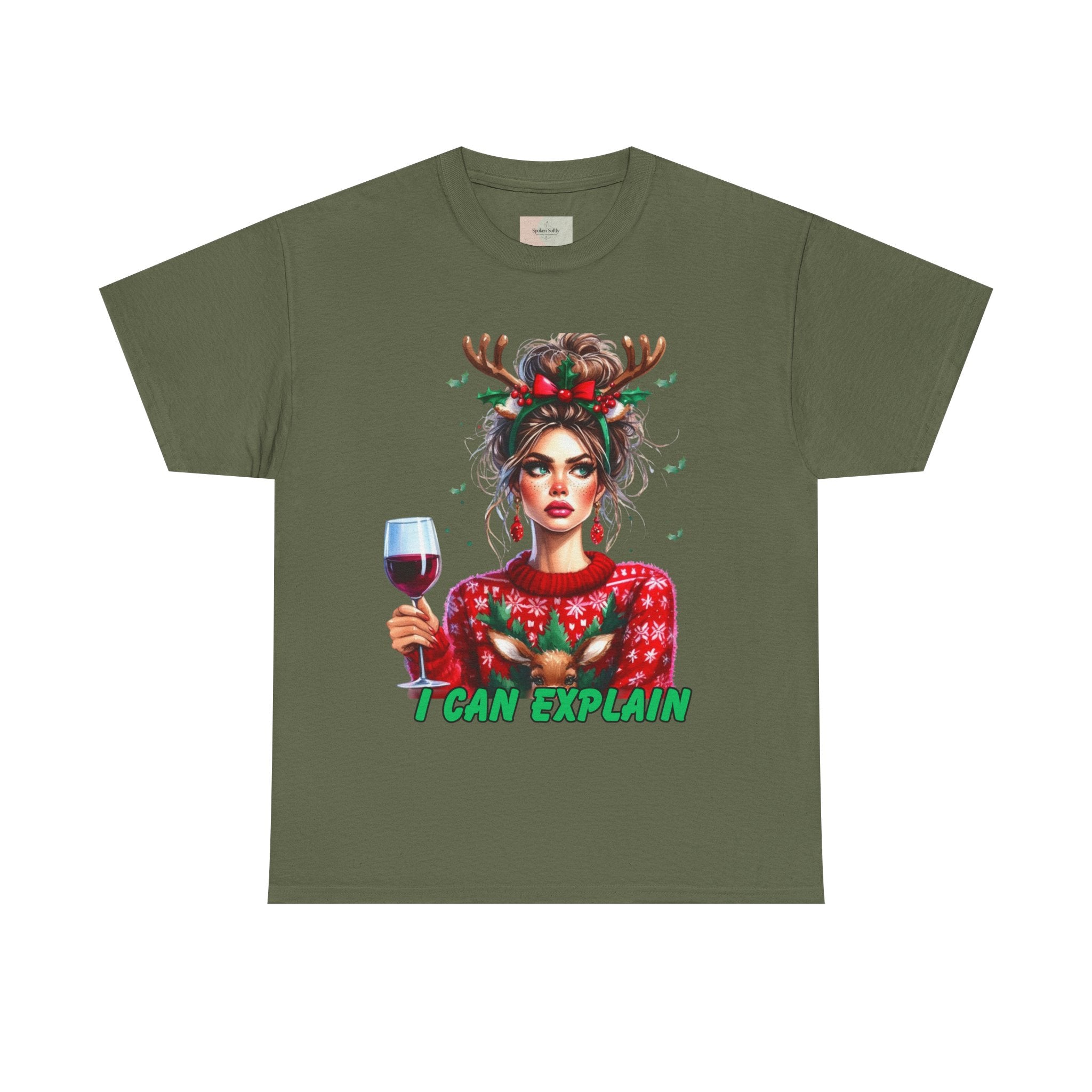 Festive Christmas Tee, I Can Explain Seasonal Top, Holiday Apparel, Unisex Holiday Shirt, Funny Christmas Outfit