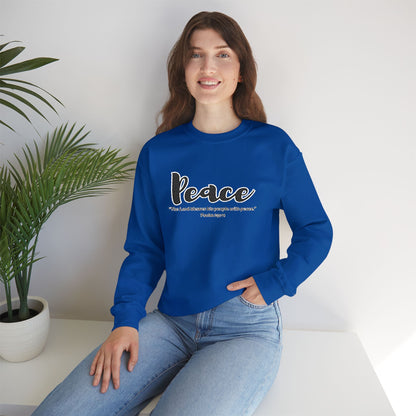 Peaceful Psalm Sweatshirt – Christian Crewneck for Spiritual Growth, Faith-Inspired Unisex Pullover, Cozy Inspirational Apparel, Gift for Believers