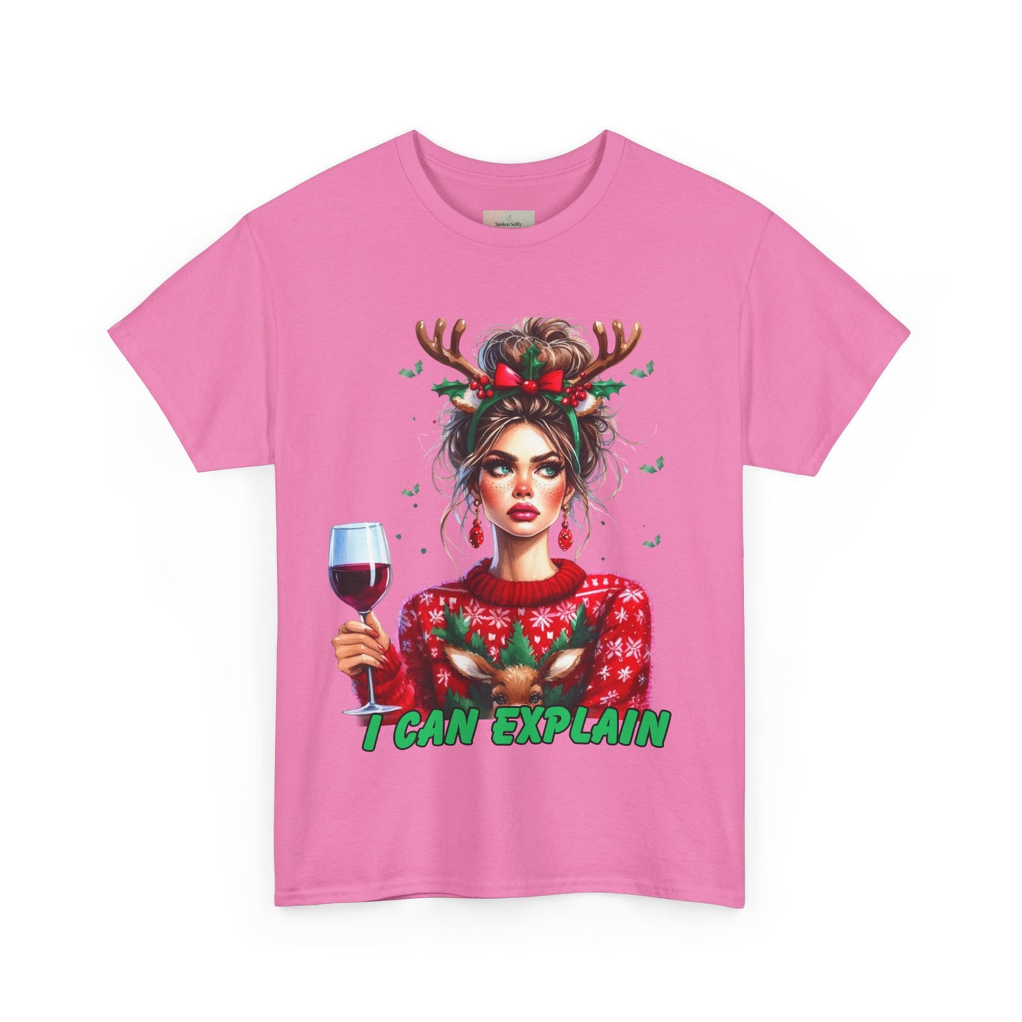 Festive Christmas Tee, I Can Explain Seasonal Top, Holiday Apparel, Unisex Holiday Shirt, Funny Christmas Outfit
