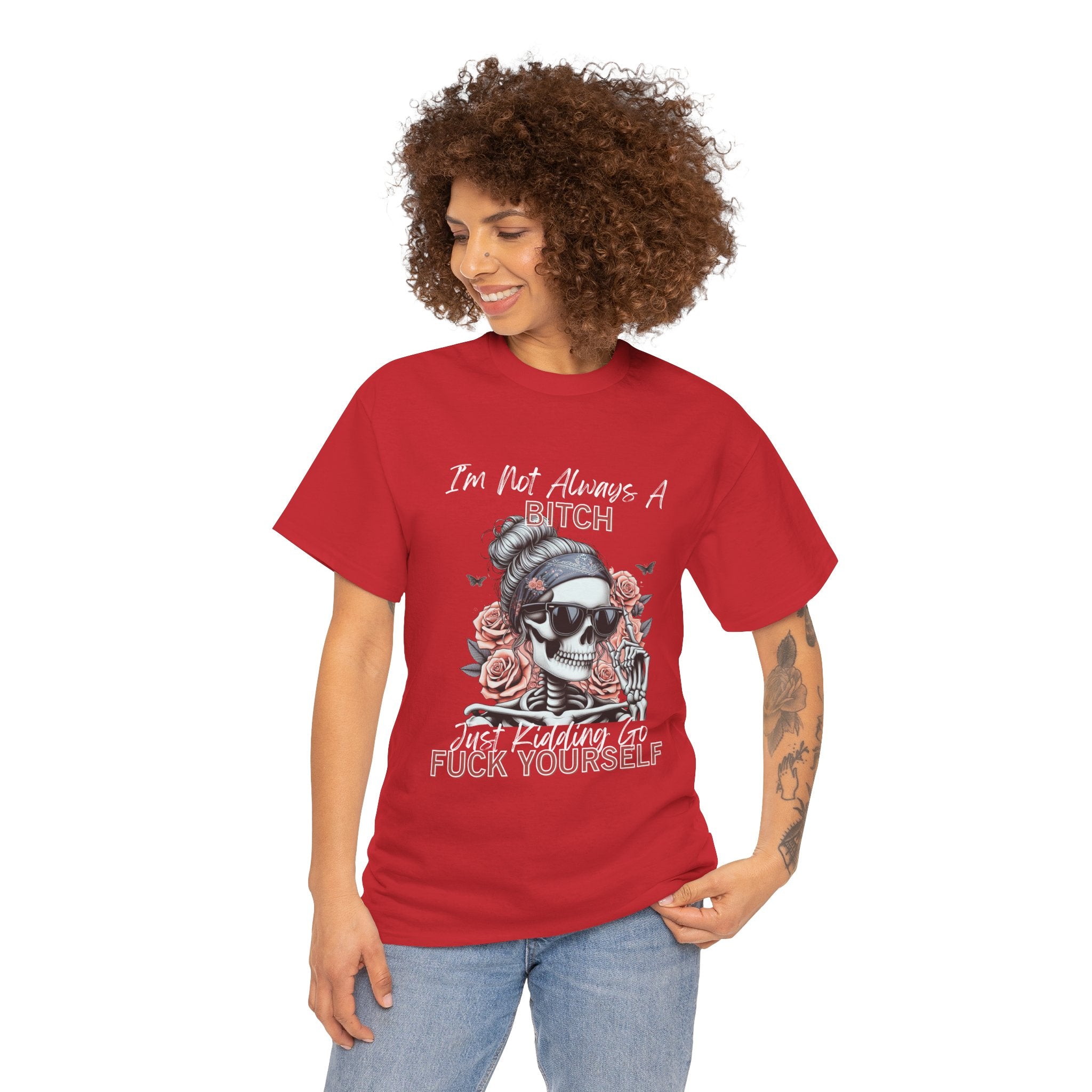 Edgy Graphic Tee, Funny Skull Shirt, Unisex Cotton T-Shirt, Gift for Her, Halloween Shirt, Alternative Fashion