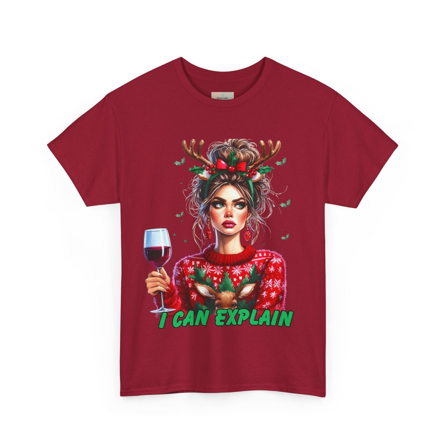 Festive Christmas Tee, I Can Explain Seasonal Top, Holiday Apparel, Unisex Holiday Shirt, Funny Christmas Outfit