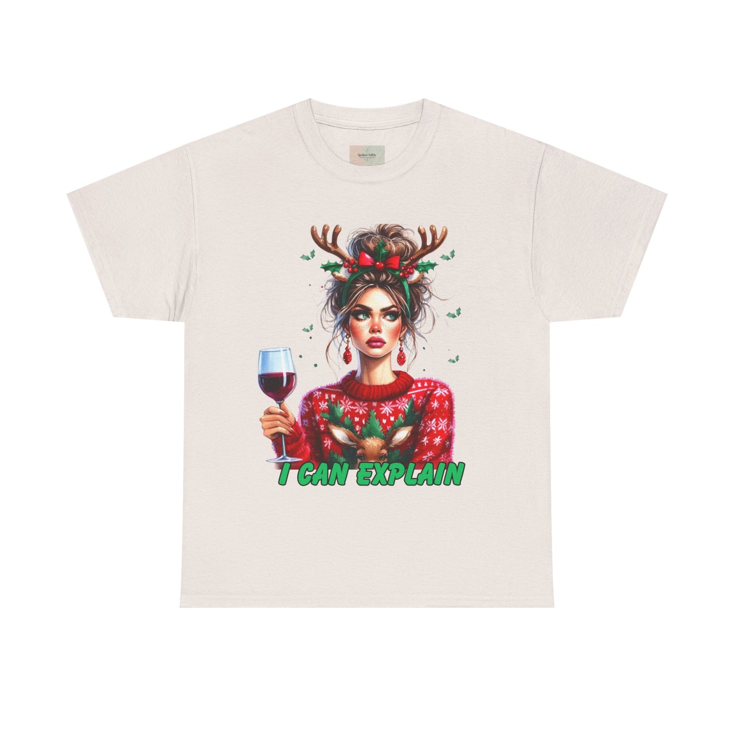 Festive Christmas Tee, I Can Explain Seasonal Top, Holiday Apparel, Unisex Holiday Shirt, Funny Christmas Outfit