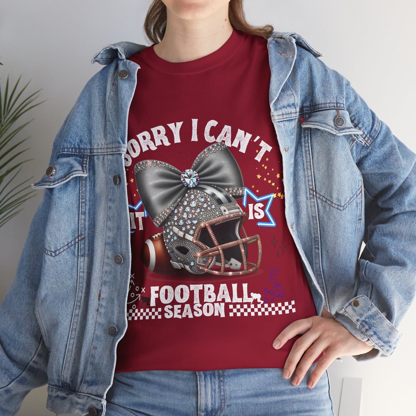 Football Season Bling Tee, Funny Football T-Shirt, Fall Sports Shirt, Unisex Graphic Tee, Gift for Sports Fans