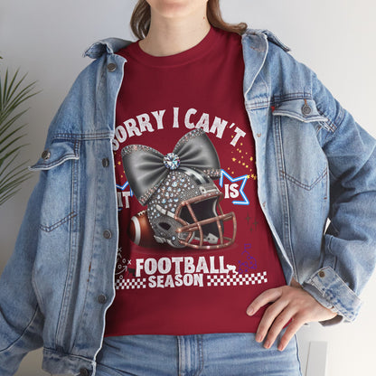 Football Season Bling Tee, Funny Football T-Shirt, Fall Sports Shirt, Unisex Graphic Tee, Gift for Sports Fans