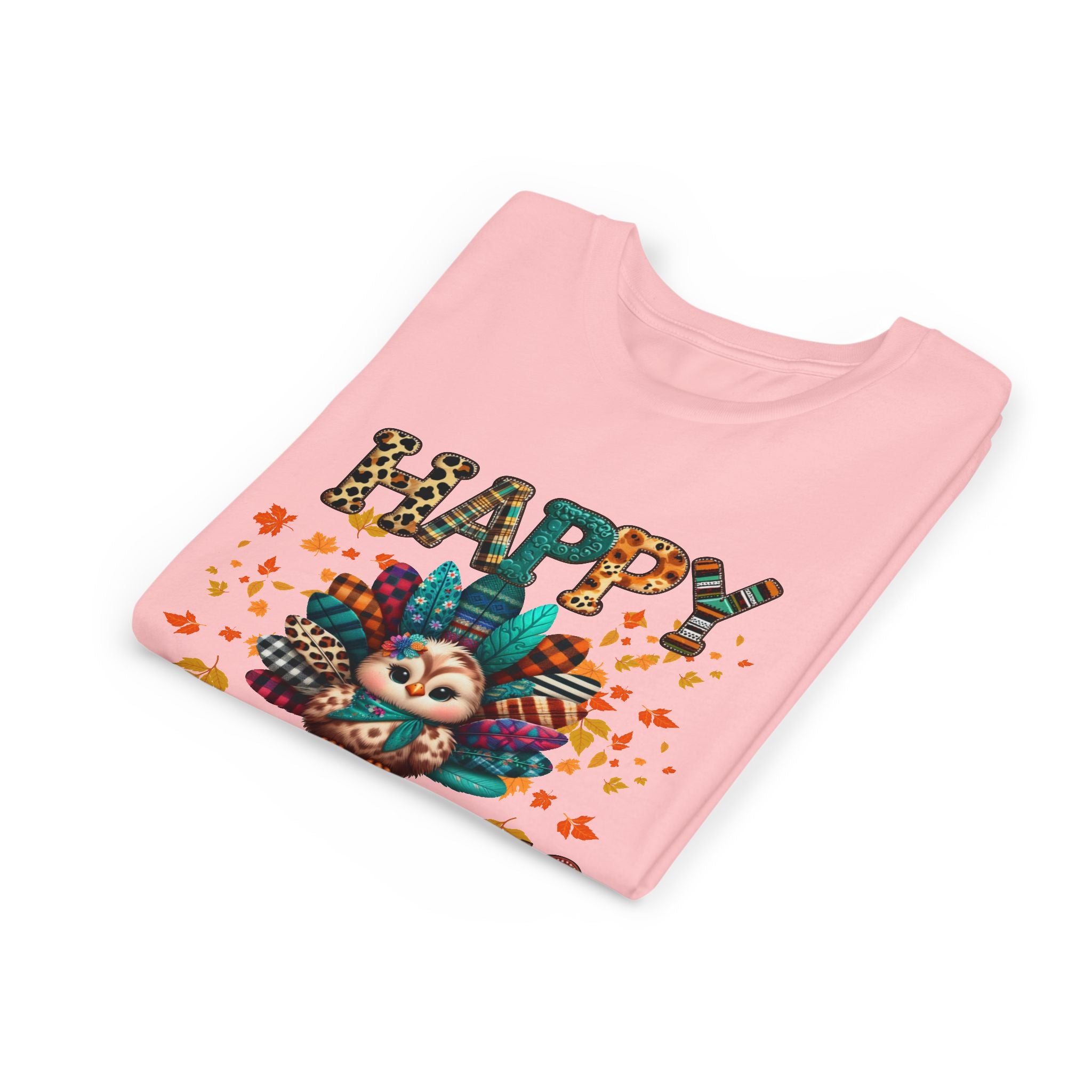 Thanksgiving Turkey Youth Tee, Kids Holiday Shirt, Autumn Graphic Tee, Family Thanksgiving Outfit, Cute Fall Apparel