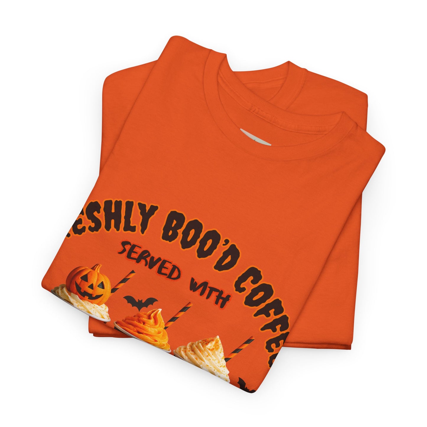 Halloween Coffee Tee, Fun Graphic T-Shirt, Unisex Shirt for Pumpkin Spice Lovers, Spooky Season Apparel, Boo-tiful Halloween Gift