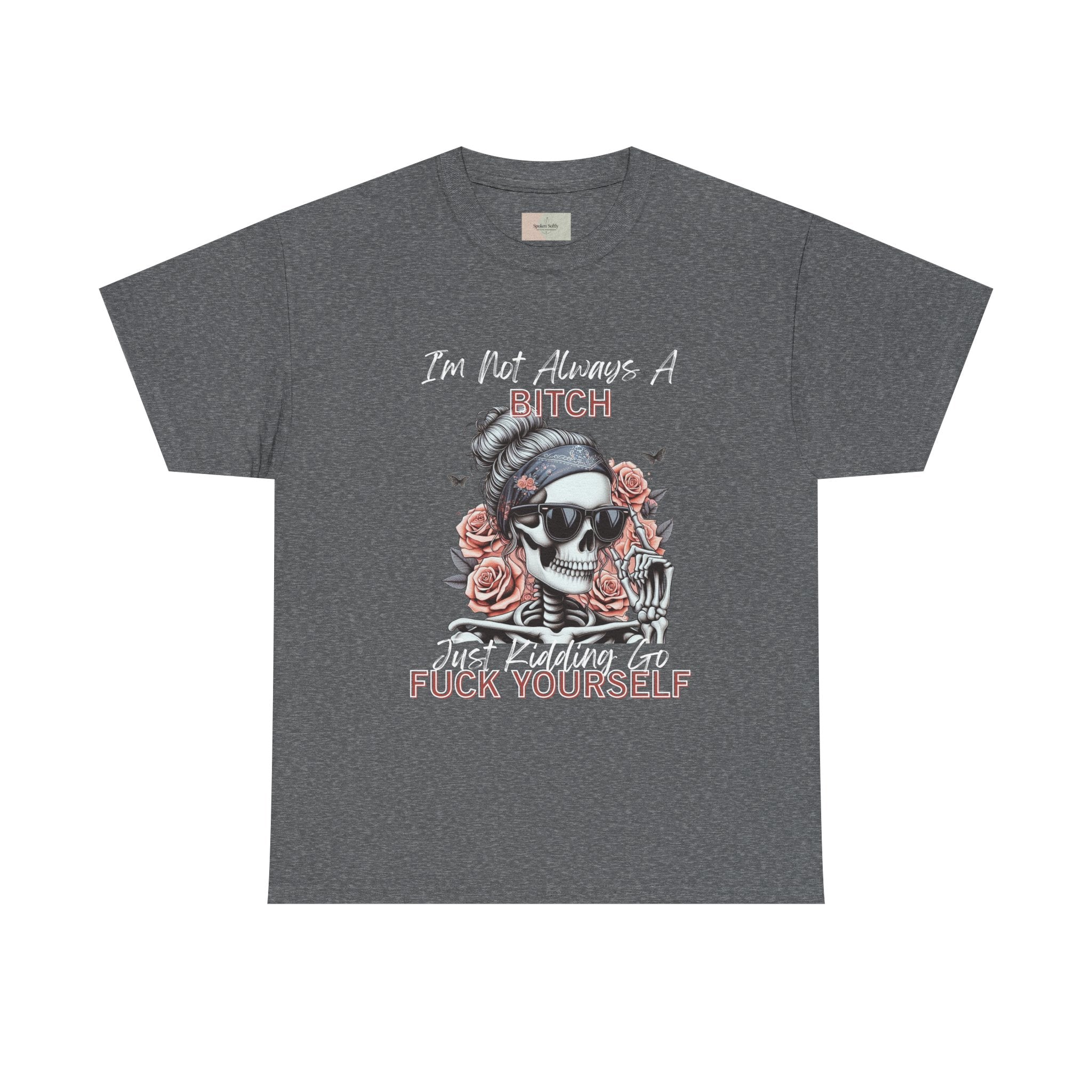 Edgy Graphic Tee, Funny Skull Shirt, Unisex Cotton T-Shirt, Gift for Her, Halloween Shirt, Alternative Fashion