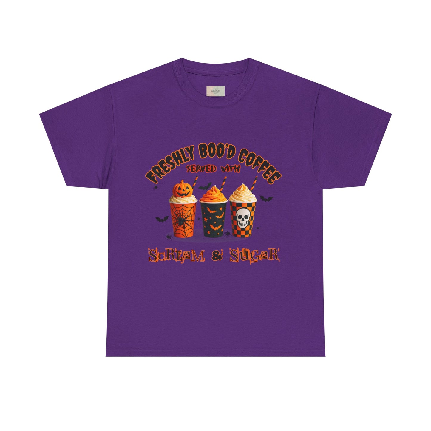 Halloween Coffee Tee, Fun Graphic T-Shirt, Unisex Shirt for Pumpkin Spice Lovers, Spooky Season Apparel, Boo-tiful Halloween Gift