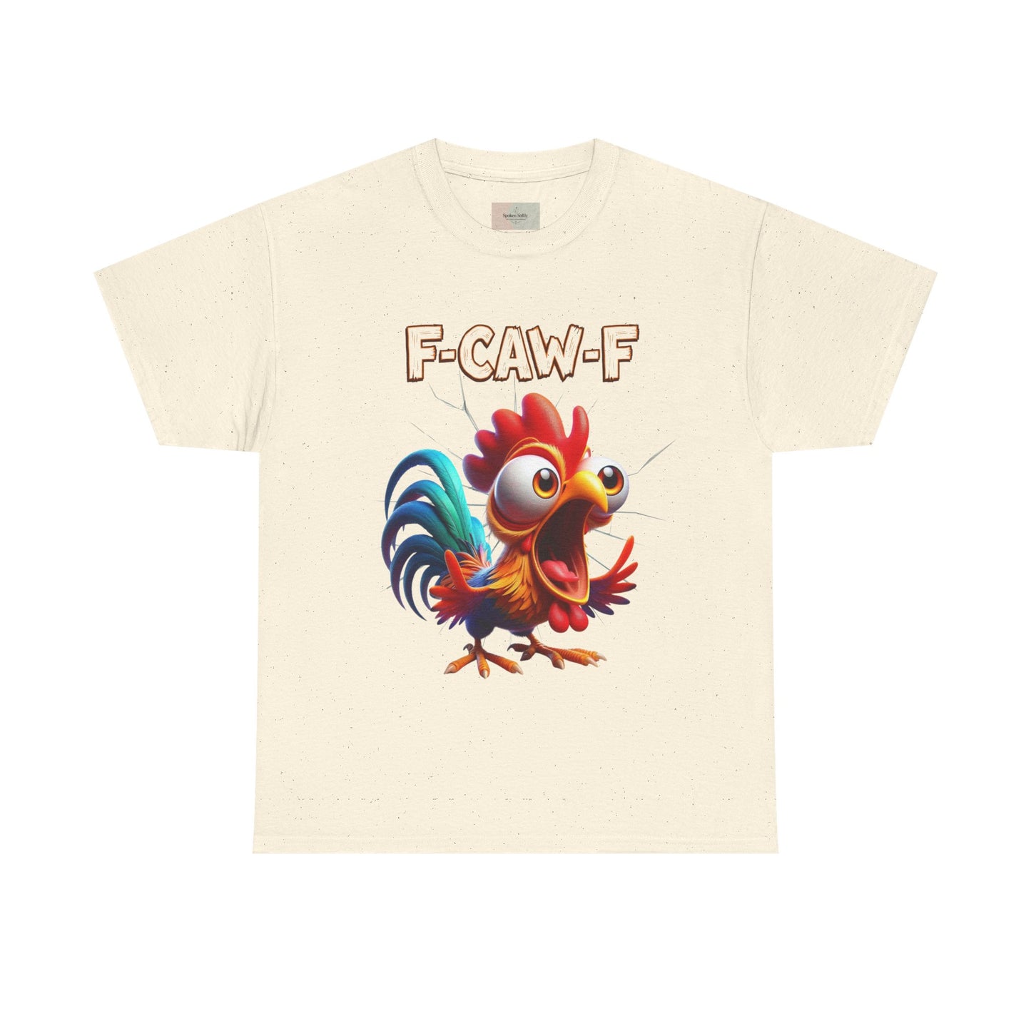 F-Caw-F Funny Chicken Tee, Humorous Graphic T-Shirt, Farm Animal Clothing, Gift for Chicken Lovers, Unisex Cotton Tee