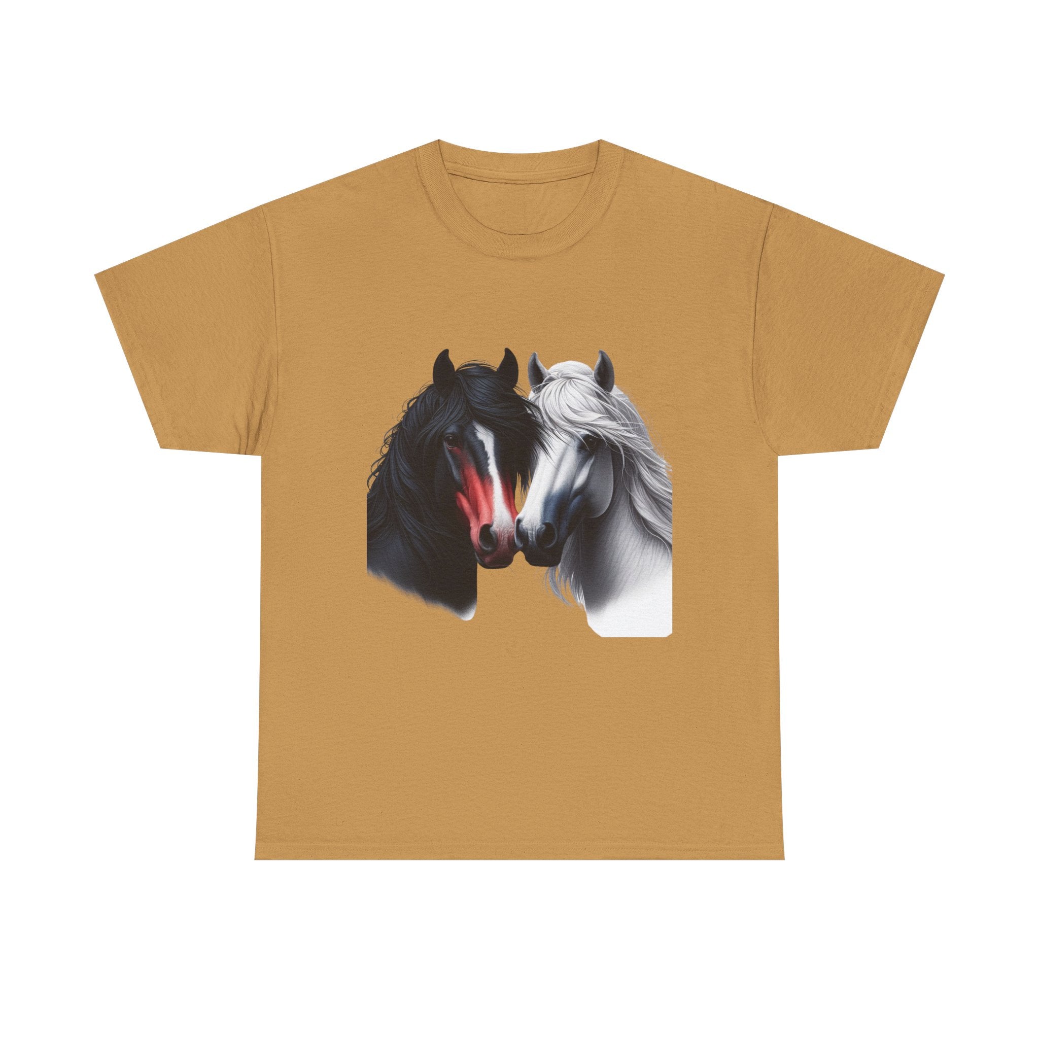 Black and White Horse Graphic Tee, Unisex T-Shirt, Equestrian Gift, Casual Wear, Horse Lover Apparel, Horse-Themed T-Shirt