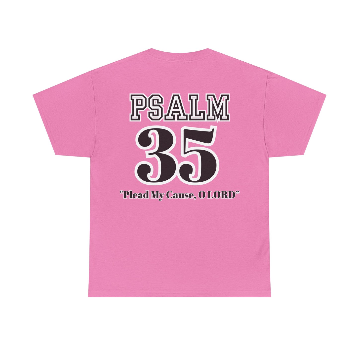 Unisex Heavy Cotton Tee with Psalm 35 Design, Faith-Based T-Shirt for Spirituality, Gift for Christians, Comfortable Everyday Wear, [...]
