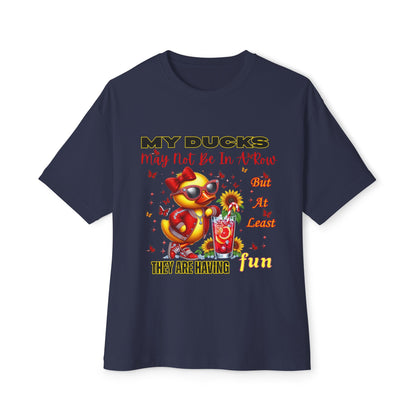 Fun Ducks Graphic Tee - Oversized Tee for Summer Vibes, Gift for Duck Lovers, Beach Days, Casual Wear, Unique Gift Idea
