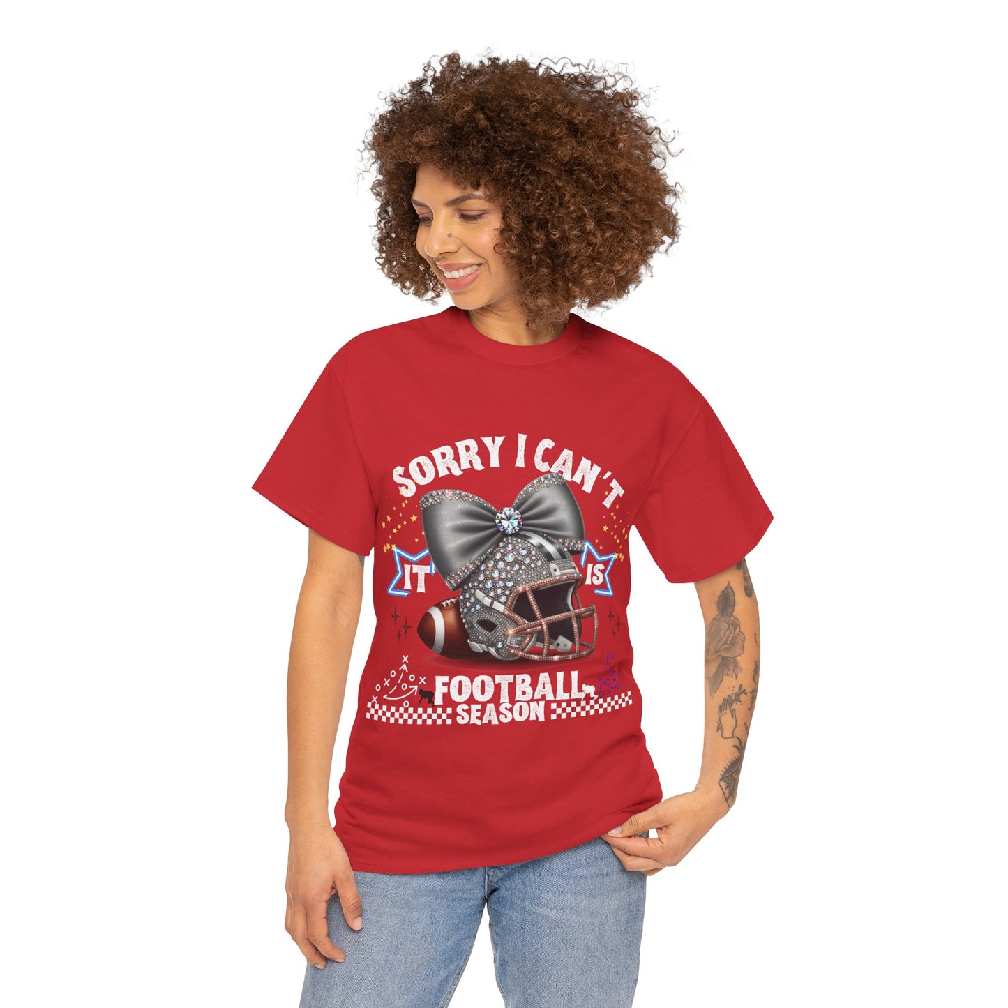 Football Season Bling Tee, Funny Football T-Shirt, Fall Sports Shirt, Unisex Graphic Tee, Gift for Sports Fans