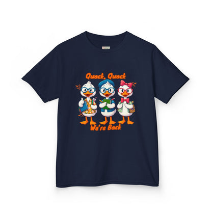 Kids Quack Quack Tee, Fun Back To School Shirt, Duck Graphic Tee, Gift for Children, Playful Kids Apparel