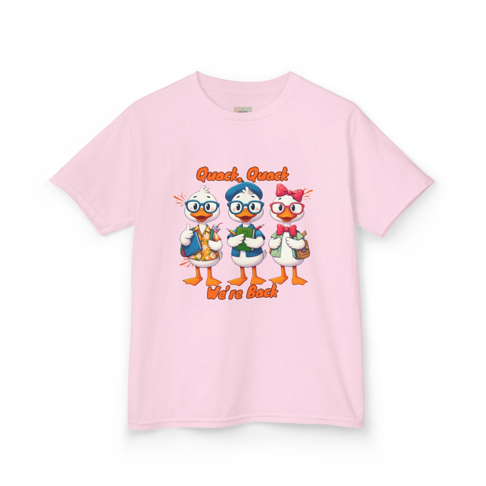 Kids Quack Quack Tee, Fun Back To School Shirt, Duck Graphic Tee, Gift for Children, Playful Kids Apparel