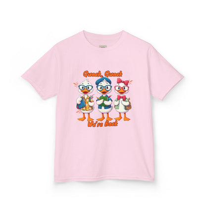 Kids Quack Quack Tee, Fun Back To School Shirt, Duck Graphic Tee, Gift for Children, Playful Kids Apparel