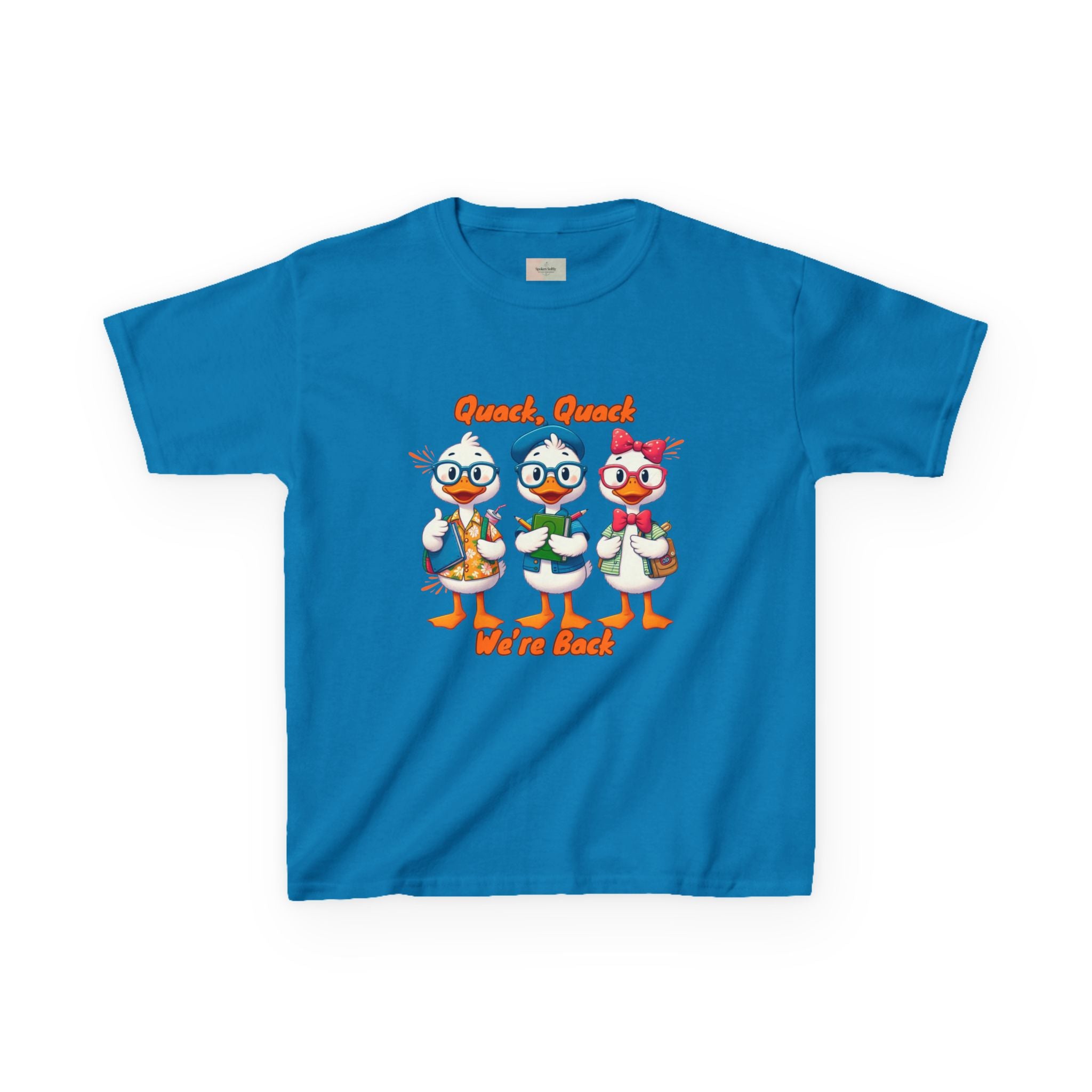 Kids Quack Quack Tee, Fun Back To School Shirt, Duck Graphic Tee, Gift for Children, Playful Kids Apparel