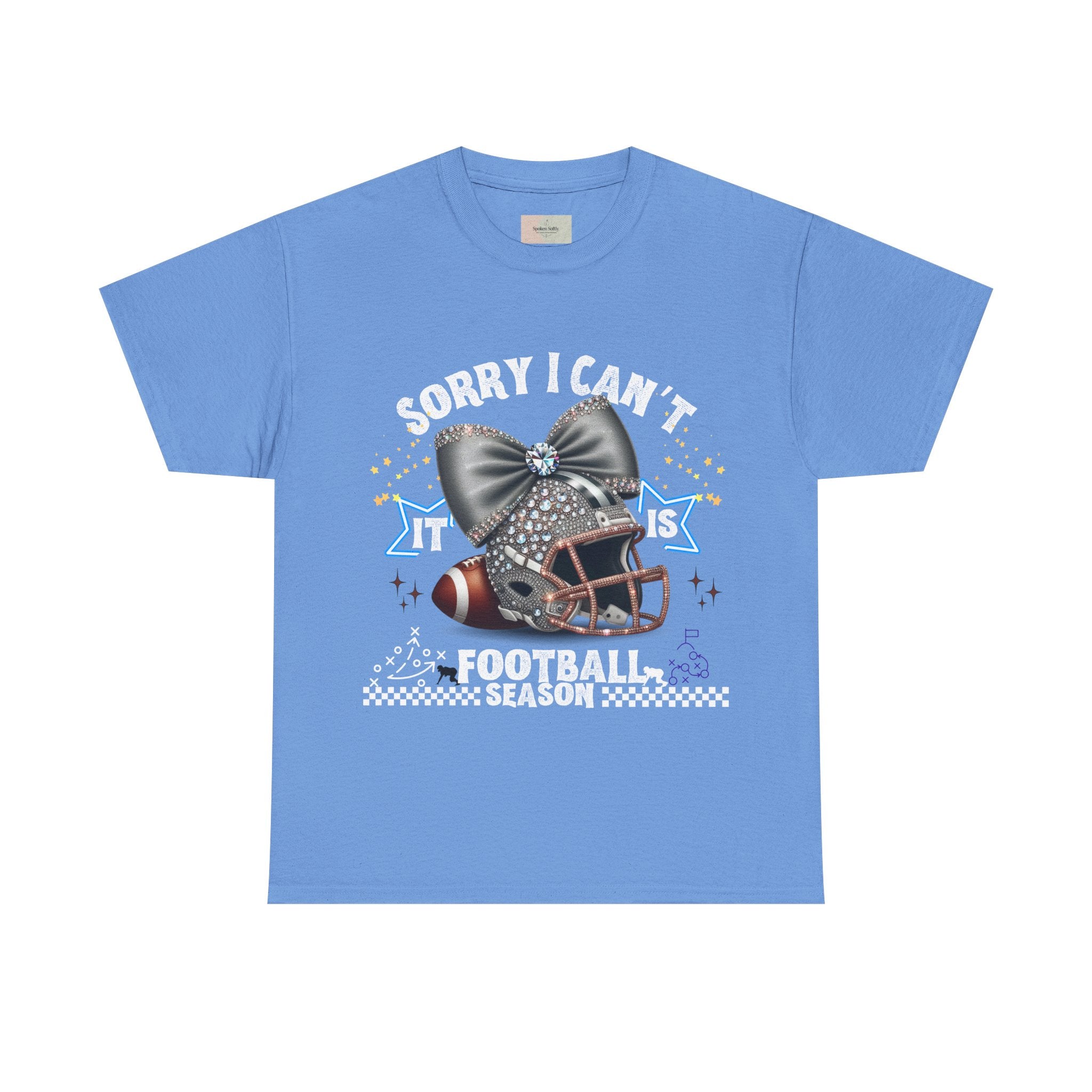 Football Season Bling Tee, Funny Football T-Shirt, Fall Sports Shirt, Unisex Graphic Tee, Gift for Sports Fans