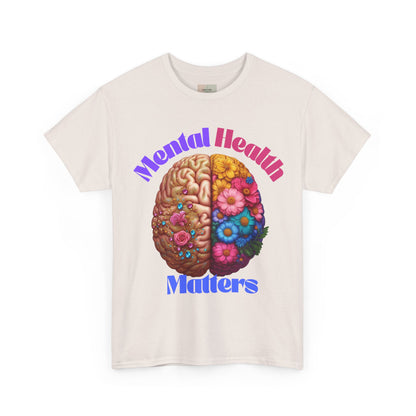 Mental Health Matters Tee, Unisex Cotton Shirt for Awareness, Gift for Self-Care, Casual Wear, Comfortable Everyday Style