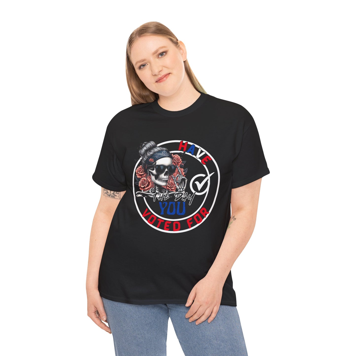 Edgy Graphic Tee, Voted For Design, Unisex Heavy Cotton Shirt, Casual Wear, Perfect for Activists, Gift for Political Events