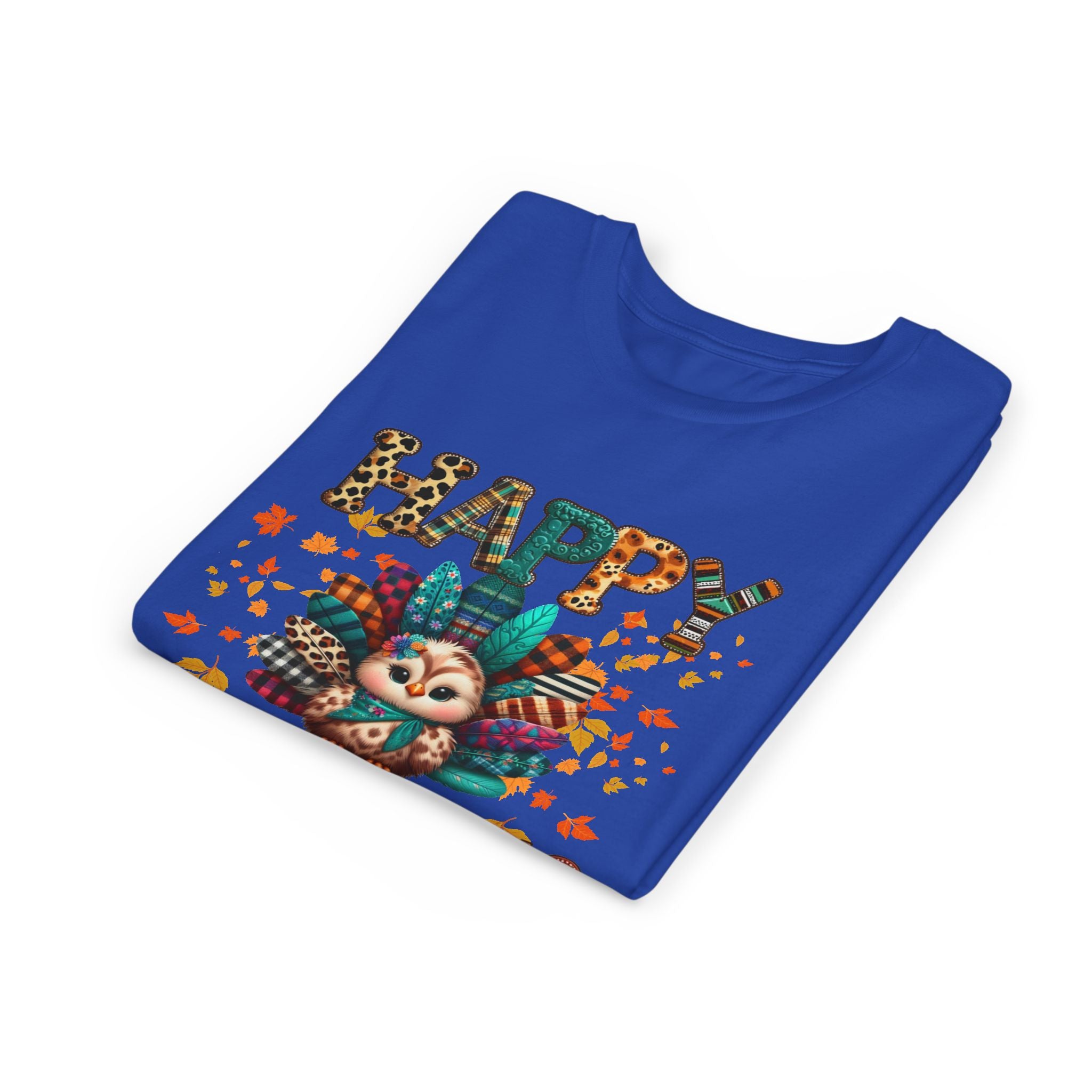 Thanksgiving Turkey Youth Tee, Kids Holiday Shirt, Autumn Graphic Tee, Family Thanksgiving Outfit, Cute Fall Apparel