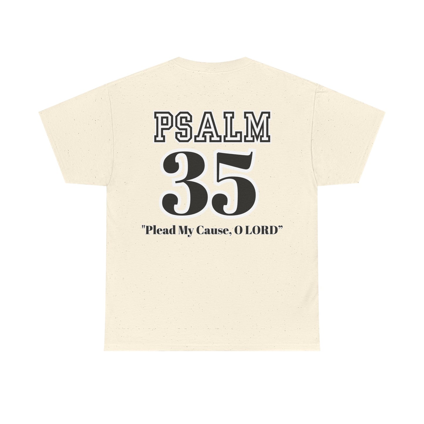 Unisex Heavy Cotton Tee with Psalm 35 Design, Faith-Based T-Shirt for Spirituality, Gift for Christians, Comfortable Everyday Wear, [...]