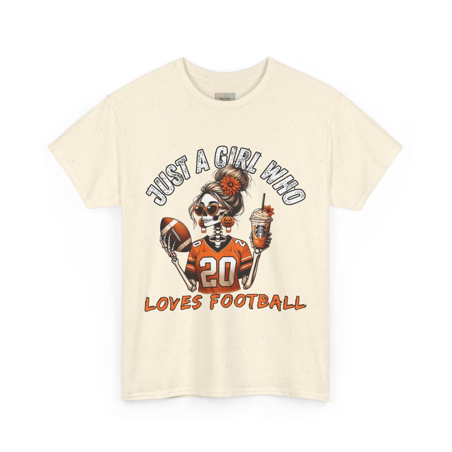 Just a Girl Who Loves Football Unisex Tee, Casual Sports T-Shirt, Football Fan Gift, Game Day Apparel, Fall Sports Top
