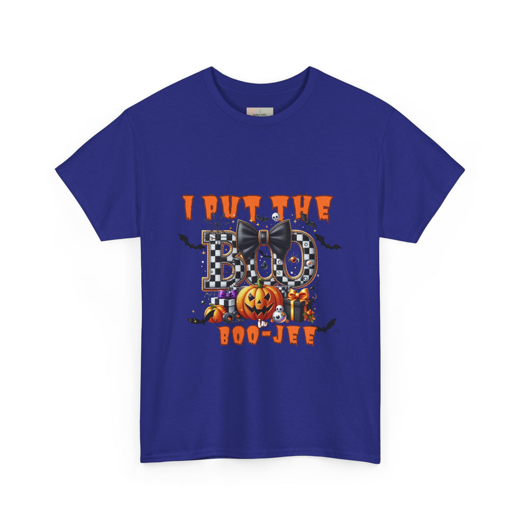 Halloween Themed Unisex Tee - I Put The Boo In Boo-Jew, Cute Funny Halloween T-Shirt, Spooky Season Apparel, Halloween Party Wear, [...]