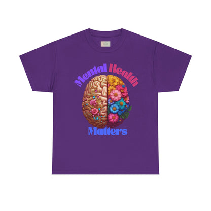 Mental Health Matters Tee, Unisex Cotton Shirt for Awareness, Gift for Self-Care, Casual Wear, Comfortable Everyday Style