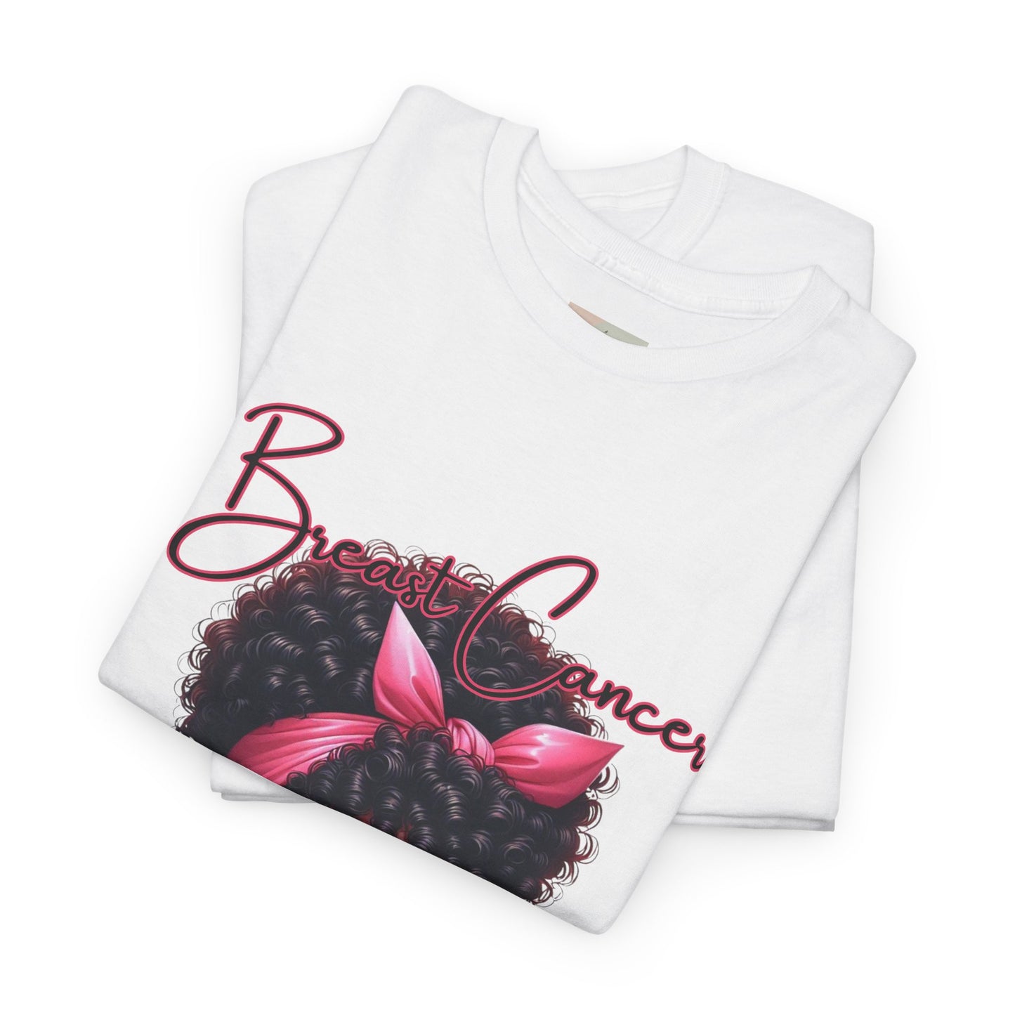 Pink Warrior Breast Cancer Unisex Heavy Cotton Tee, Awareness Shirt, Gift for Survivors, Support Merchandise, Inspirational Apparel