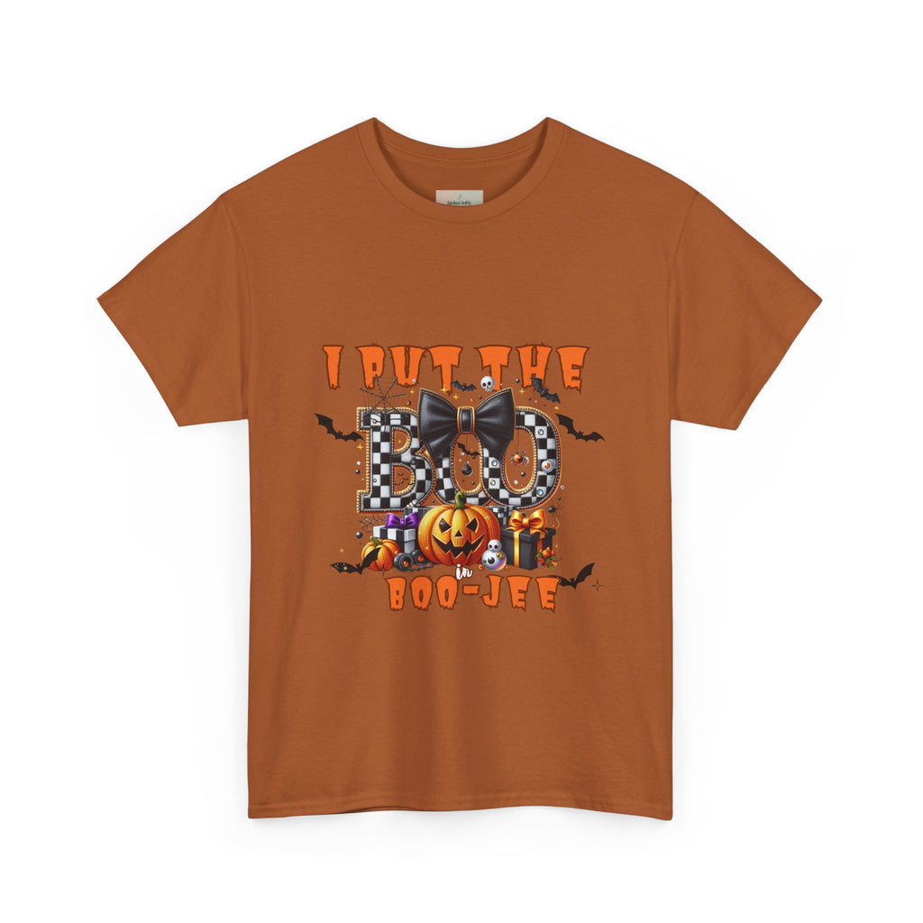 Halloween Themed Unisex Tee - I Put The Boo In Boo-Jew, Cute Funny Halloween T-Shirt, Spooky Season Apparel, Halloween Party Wear, [...]