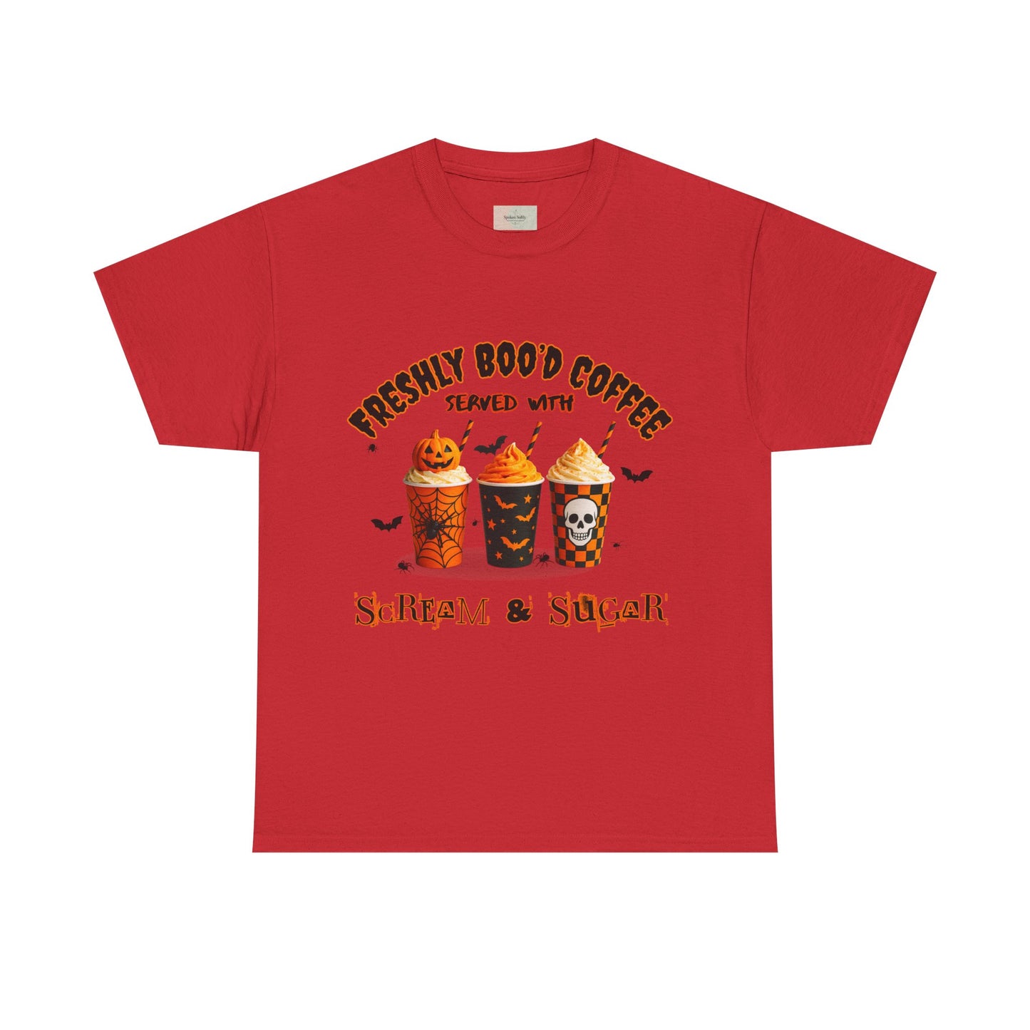 Halloween Coffee Tee, Fun Graphic T-Shirt, Unisex Shirt for Pumpkin Spice Lovers, Spooky Season Apparel, Boo-tiful Halloween Gift