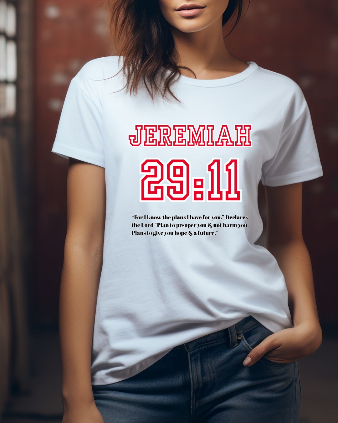 Jeremiah 29:11 Unisex Heavy Cotton Tee - Inspirational Faith Shirt, Christian Apparel, Hopeful Message, Gift for Believers, Casual Wear